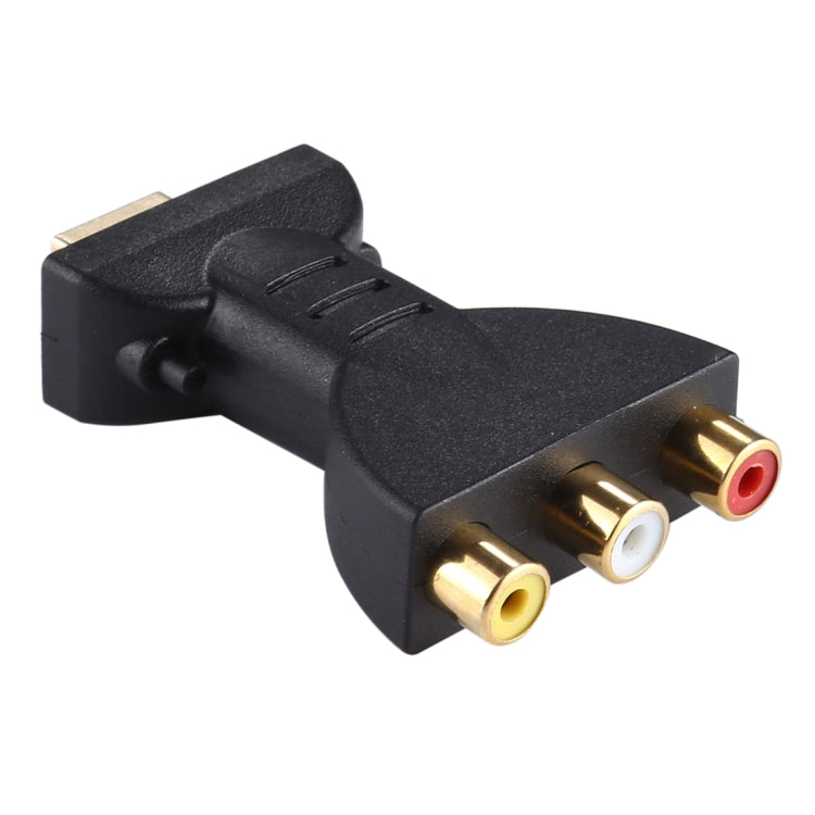 Gold-plated HDMI Male to 3 RGB RCA Video Audio Adapter AV Component Converter for DVD Projector