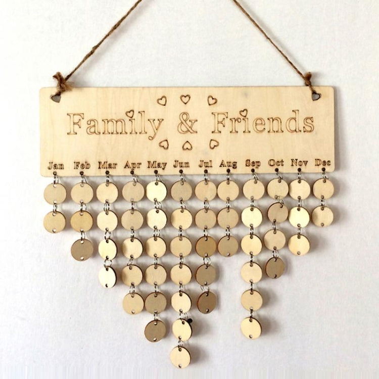 Wooden DIY Festival Special Date Reminder Plan Plaque Decoration